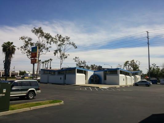 Unique architecture. Back entrance