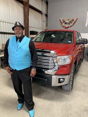 My truck is well taken care I'm going to church and worship Jesus Christ today!