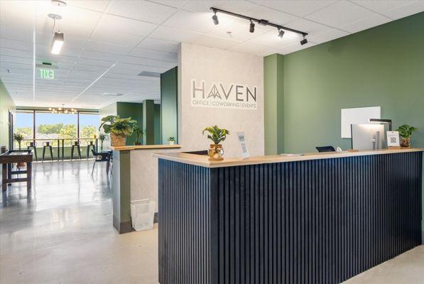 Entrance kiosk at Haven Coworking