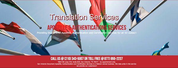 San Antonio Apostille and Translation Services
