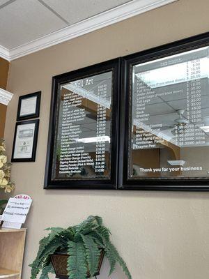 Prices, as of August 16, 2024