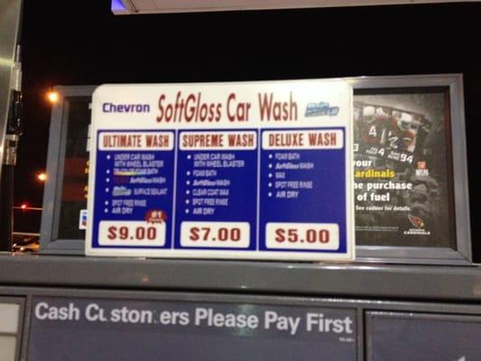 Car Wash Prices