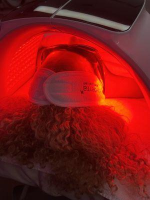 LED light Therapy, stimulation of collagen.