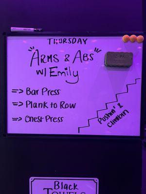 Arms and ABs day!