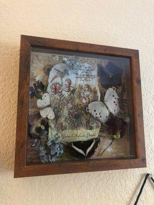 Alice in wonderland themed shadow box