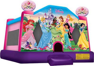 The beauty of Disney's princesses is a sure draw with this fun licensed Disney Princess 2 large jump, a bouncy house with a bit of nobility.