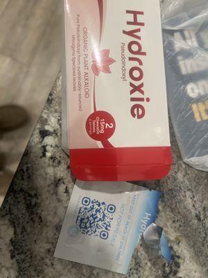 The packet on the right was the free sample I received. That's what started me buying these things. I didn't seek it out on my own.