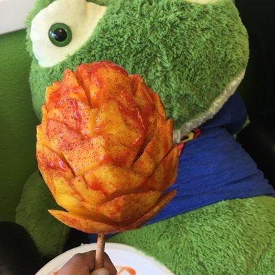 Flor de mango (mango on a stick)