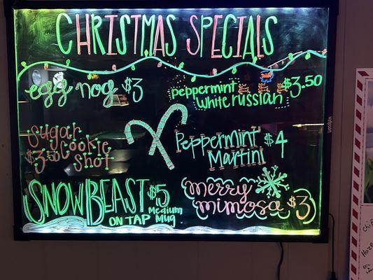 Check out our festive Holiday drinks!!!