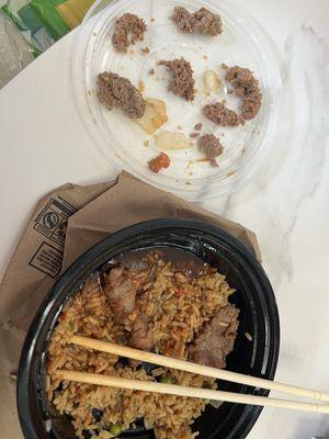 Gristle from the 72. Beef with Broccoli