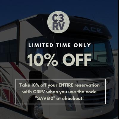 DEAL ALERT! Save 10% off your entire rental reservation when you use the code "SAVE10" at checkout.