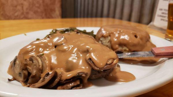 The Salisbury Steak dinner!