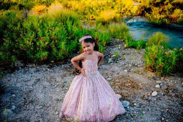 dress, crown, ramo, bouquet