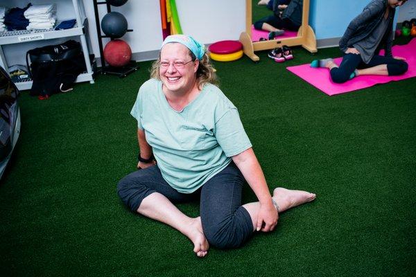 Ground movement warmup for MovNat class at MoveTru.