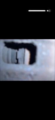 Image of my rear brakes which H&M auto told me the brakes were fine when they inspect them on July 27 there is 0% padden