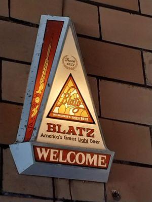 Vintage Blatz lighted sign