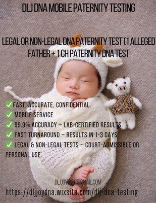 DLJ DNA Mobile Paternity Testing