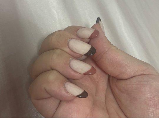 Middle and pointer finger peeling