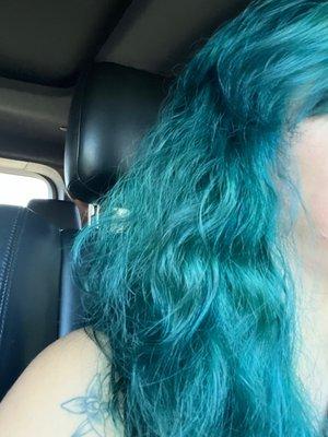 My hair when I left the salon