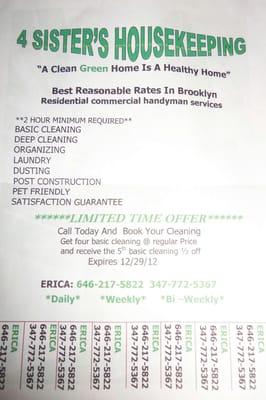 4 Sisters Housekeeping