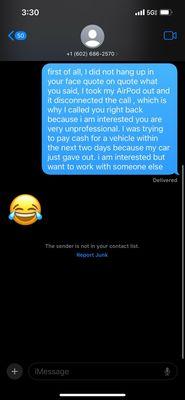 The professionalism goes crazy