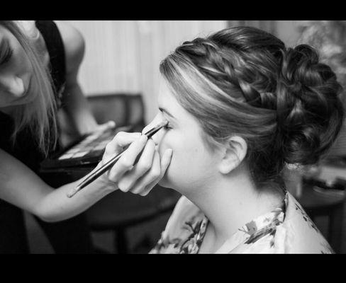 Bridal hair & make up done by Erynn