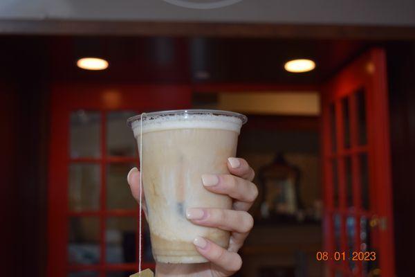 Come cool down with our Organic Chai Latte!