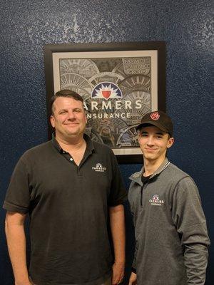 My son (on the right)