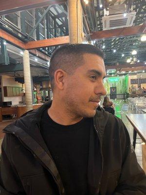 New cut, good barber, gracious