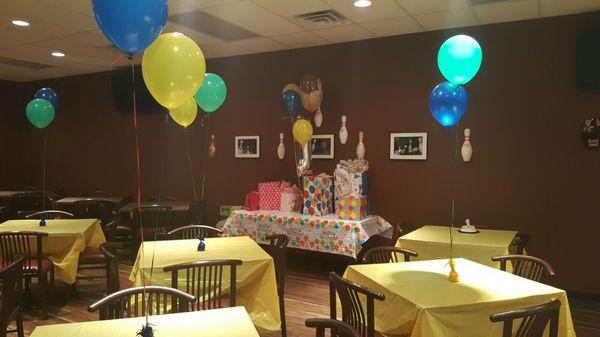 Great place to have a birthday party or group of any kind :)