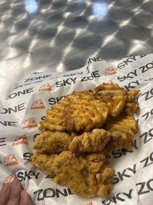 It costed me 15 dollars and there was no normal sized tenders all minis and barley and fries