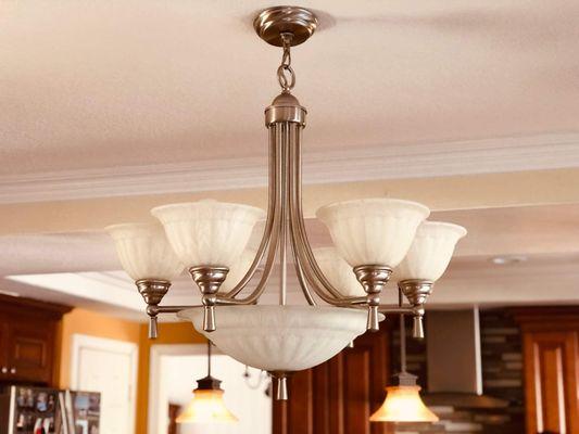 John did exceptional work in our kitchen with the lights