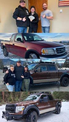 we sold the brown truck for our client to our other client which we then sold their red truck and made them more money than they expected!