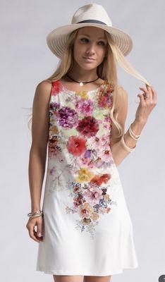 Sleeveless Mini Print dress!