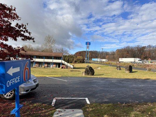 View from check in office