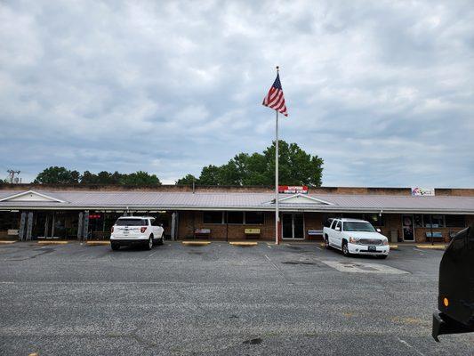 Our parking lot and building.