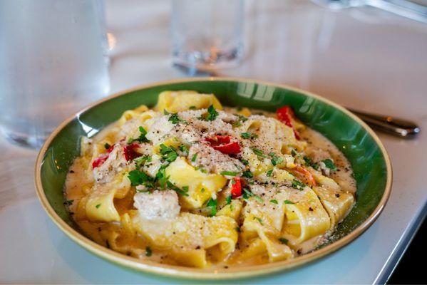 Spicy Chicken Pappardelle**