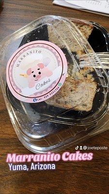 Marranito Cakes' Banana-Walnut cake