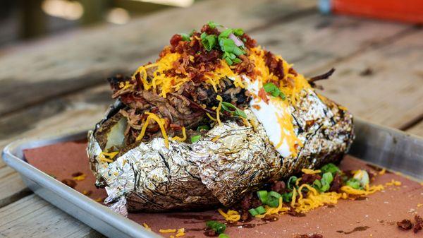 Fri. & Sat BBQ
 Loaded Brisket Baked Potatoe