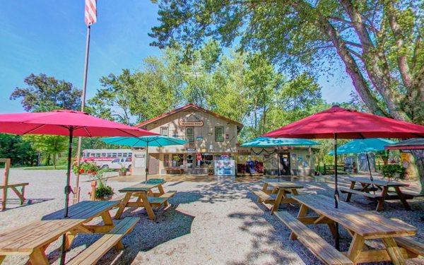 Our beautiful store, viewing from the river