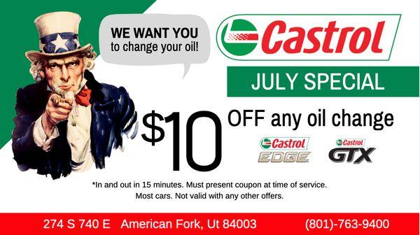 Grease N Go Castrol Premium Lube Express
