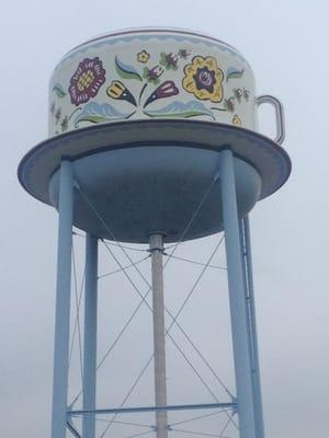 close up of the world's largest swedish teacup!