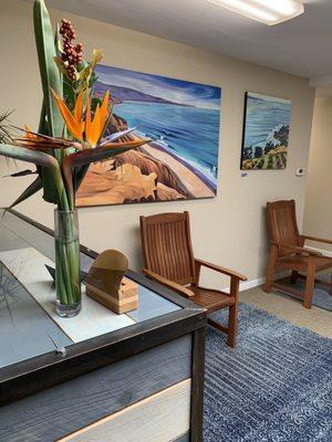 Tranquil waiting area ;)