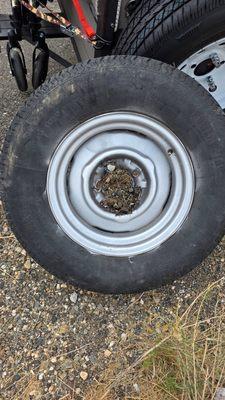 There's the tire