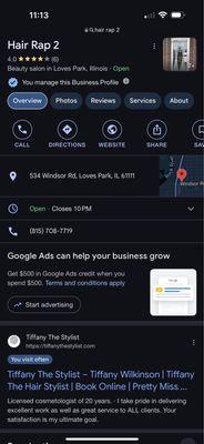 This is my hair salon! No one works here with the name tamed by Z. I've been at this location 4 1/2 years. I