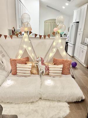 Kid's Slumber Party Teepee Tent Birthday & Events