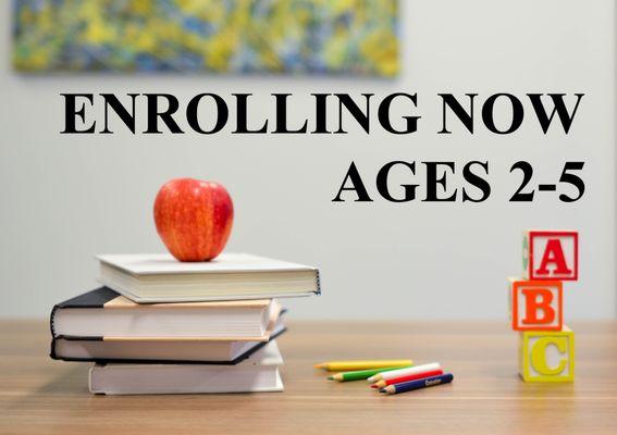 -Meals Provided -No Potty Training Required -Full Day Preschool