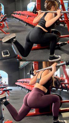 In person client glute transformation (1 month apart)