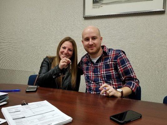 Happy new homeowners in Boonton, NJ