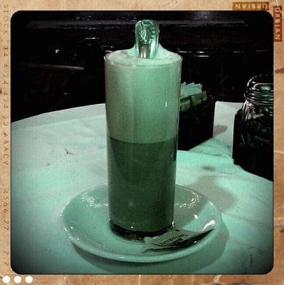 Large latte taken by retro camera app